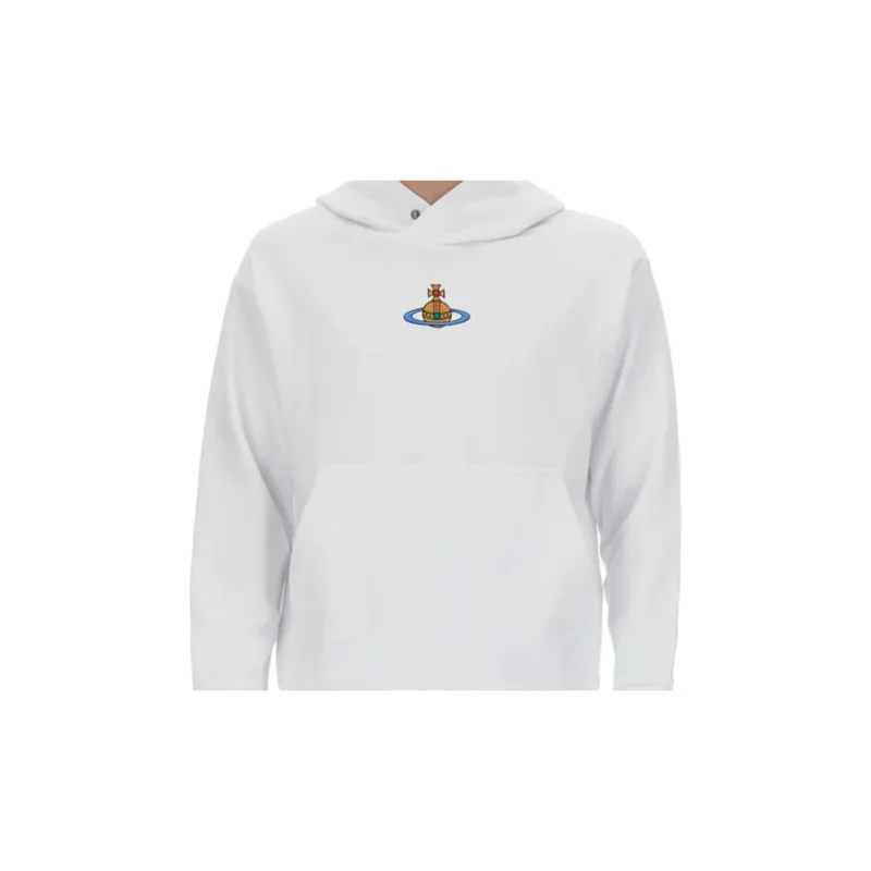 Vivienne Westwood Logo Embroidered Long Sleeved Hoodie-5