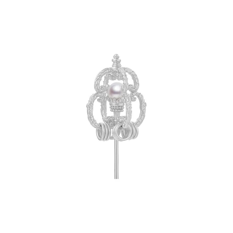 WUJINBAOZHU 18K Gold Plated Copper Brooches Women's-2