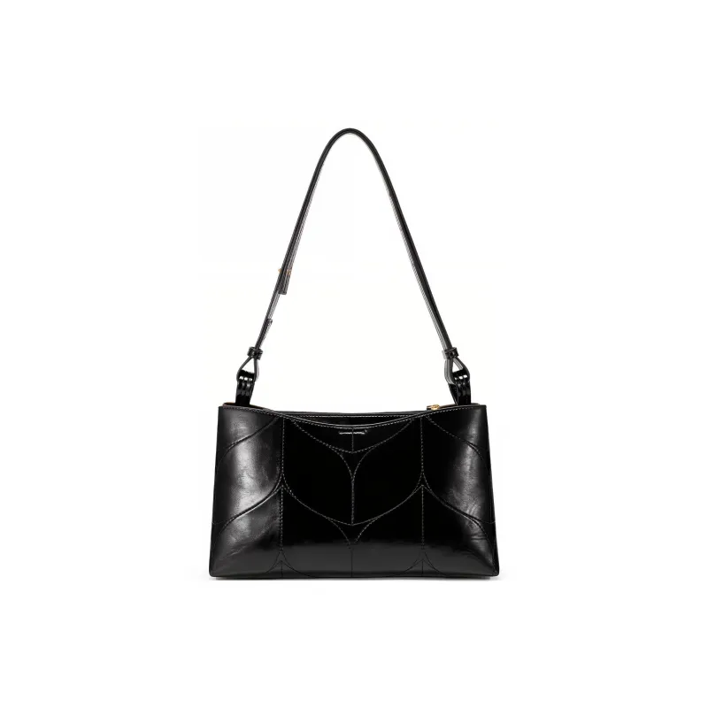 JUST STAR Synthetic Leather Portable Crossbody Underarm Shoulder Bag Regular Women's Brown/Black/White-20