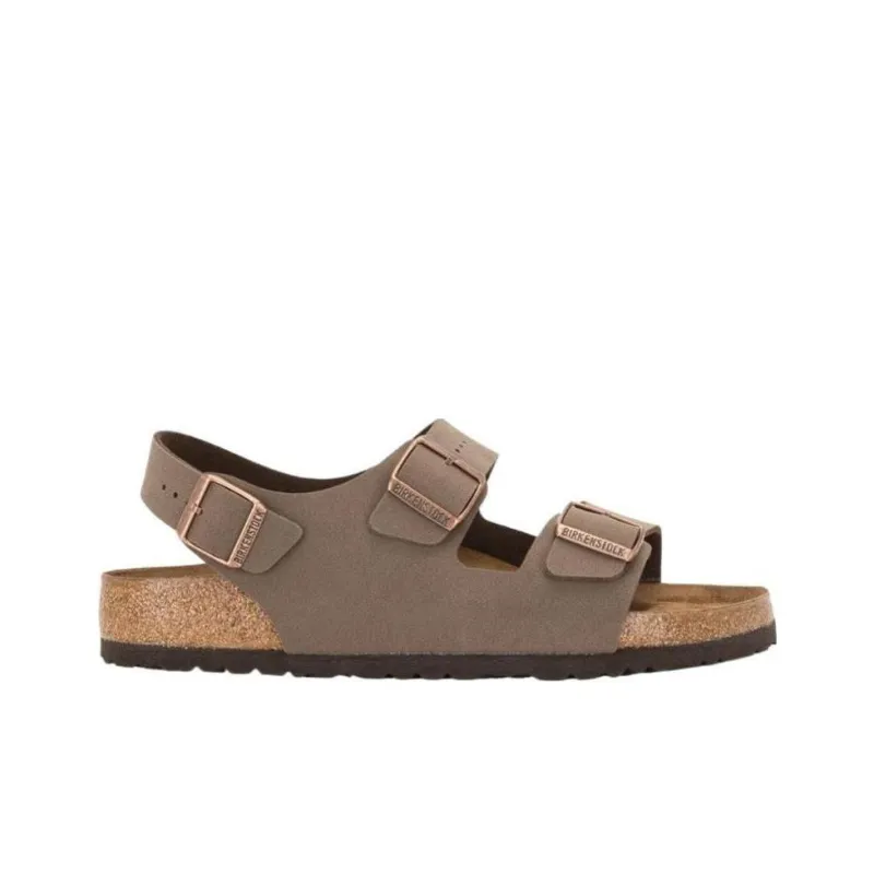 Birkenstock Milano One Strap Sandals Unisex Light Brown Loose Fit-1