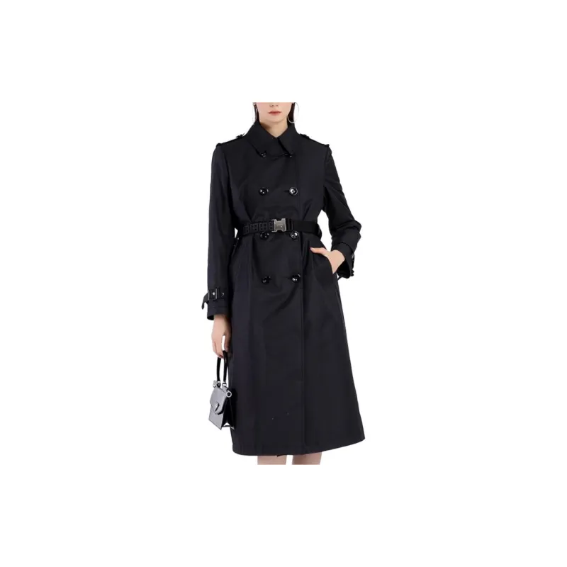 BESIONIA FW22 Trench Coat Women's Black-3