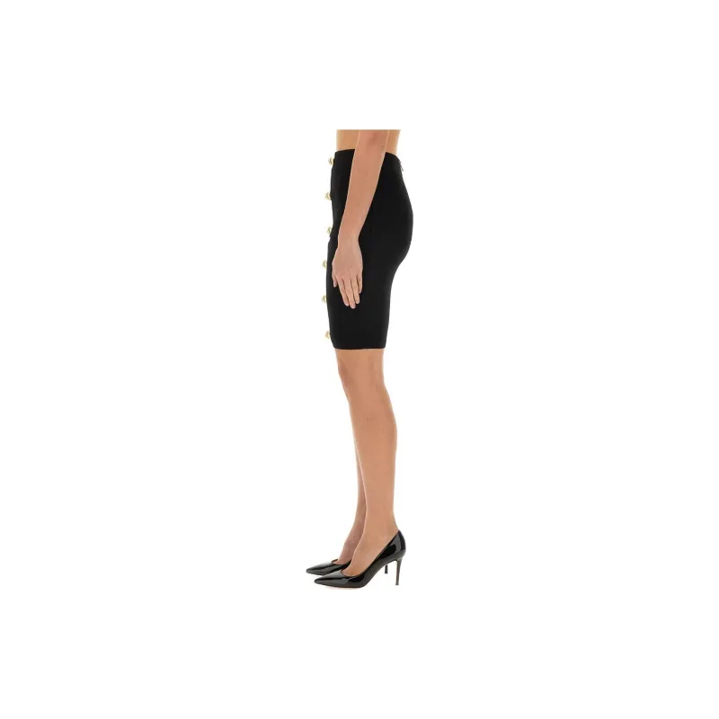 BALMAIN Herringbone Patterned Pencil Skirt-2