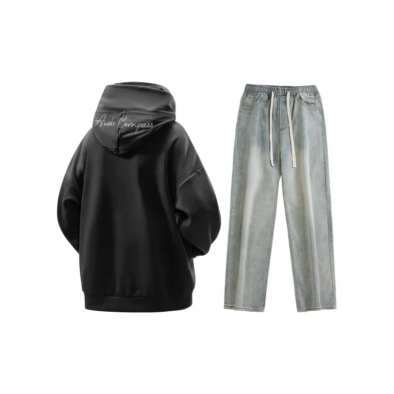 A.X.S.K Sweatshirt Sets Unisex-25