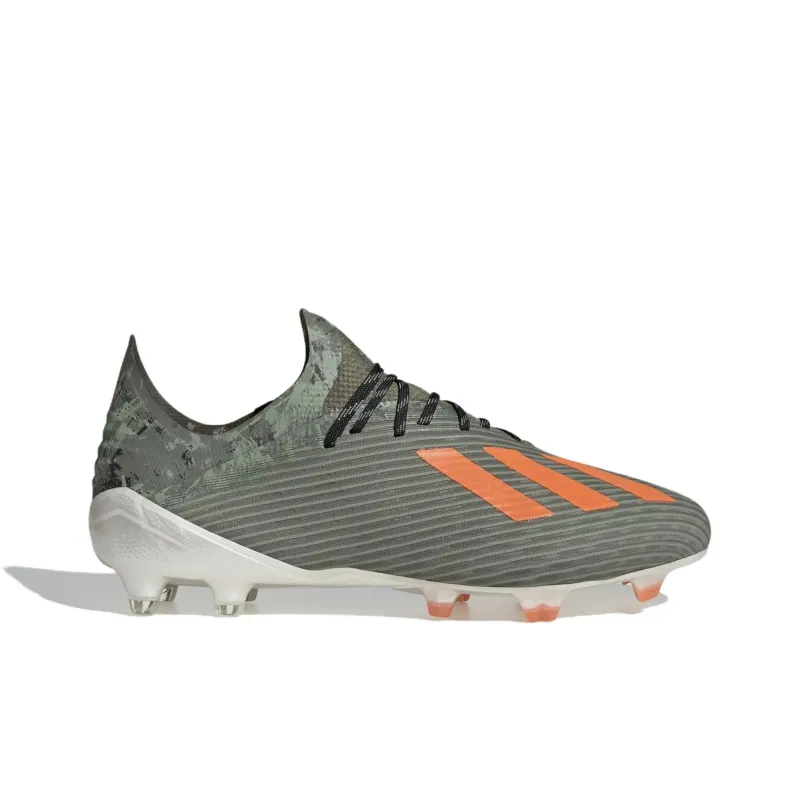 Adidas X 19.1 FG Firm Ground Anti Slip Wear Resistant Soccer Shoes Men's Green-1