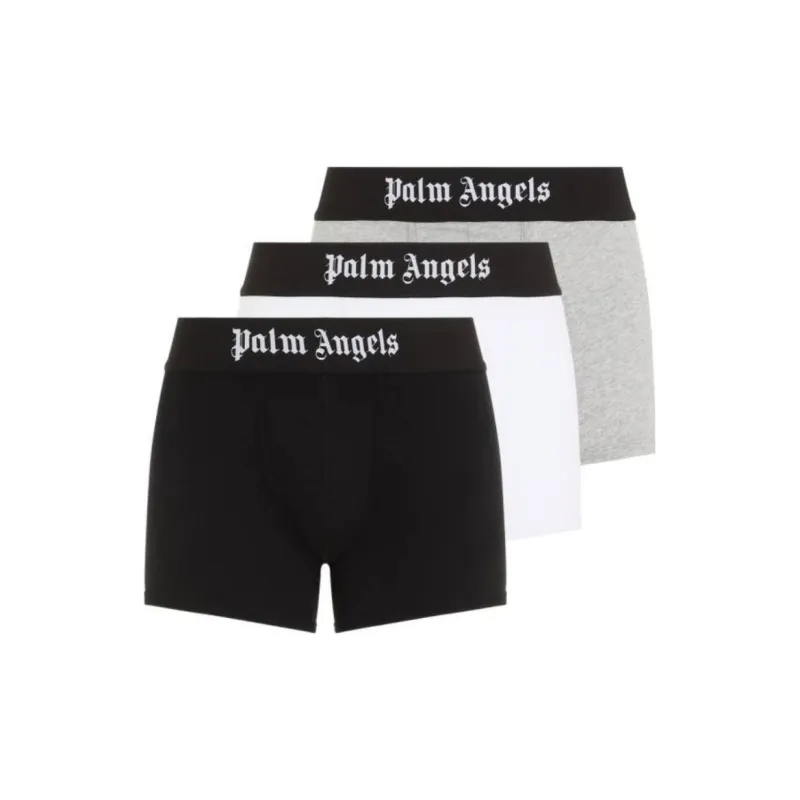 PALM ANGELS Logo waistband Boxers Set Of Three-0