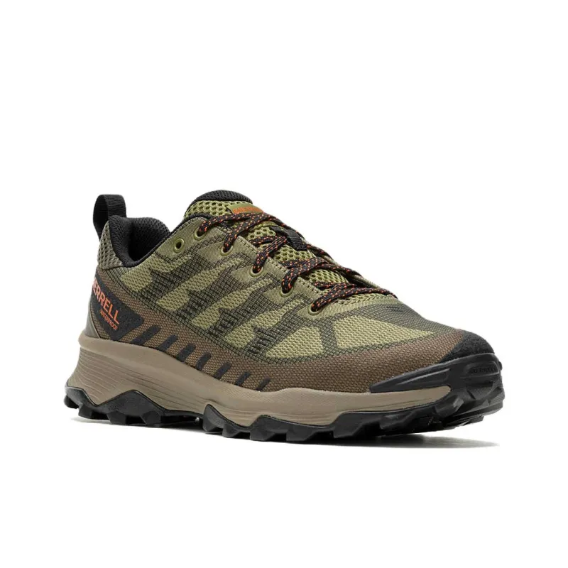 MERRELL Speed Eco Anti Slip Wear Resistant Low Top Hiking Shoes Men's Green-2