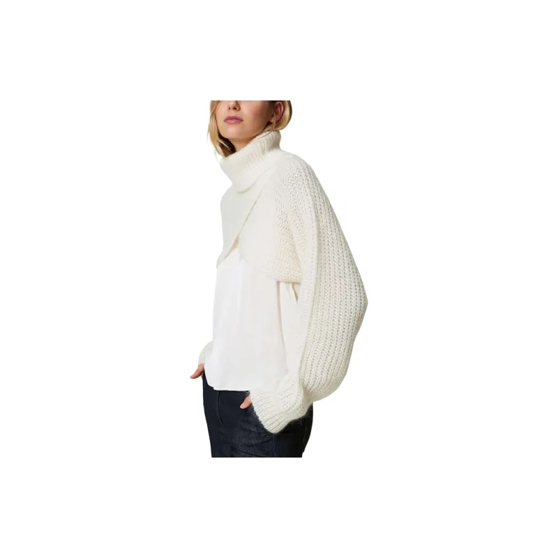Twinset Roll neck Knit Shrug-3