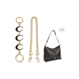 (straight gold) black moon 16cm + dog buckle decorative chain 45cm