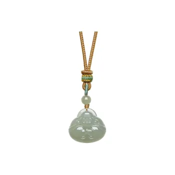 ZHOU LIU FU Hetian Jade Necklaces Green Jade Unisex