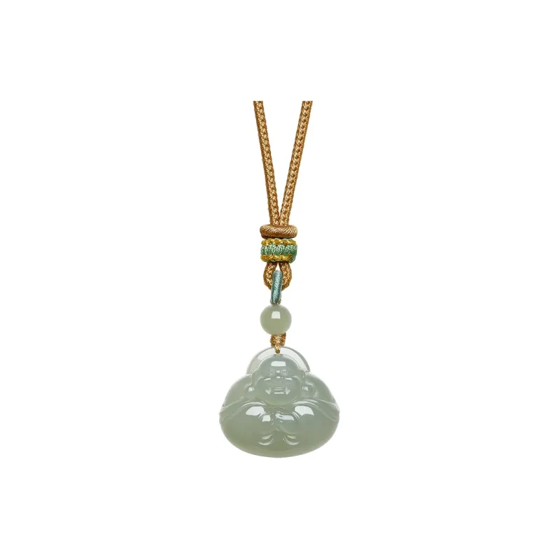 ZHOU LIU FU Hetian Jade Necklaces Green Jade Unisex-0
