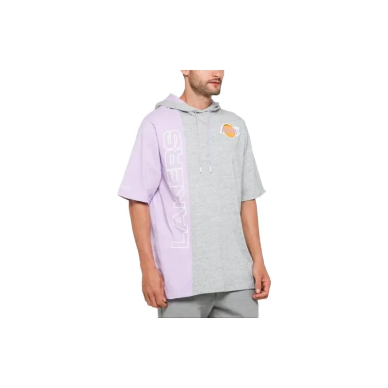 Mitchell Ness Sweatshirts Unisex Gray Purple-4