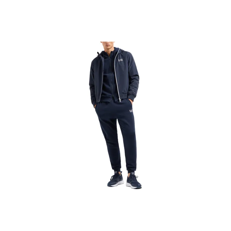EMPORIO ARMANI EA7 FW24 Casual Sportswear Men's Navy Blue-2