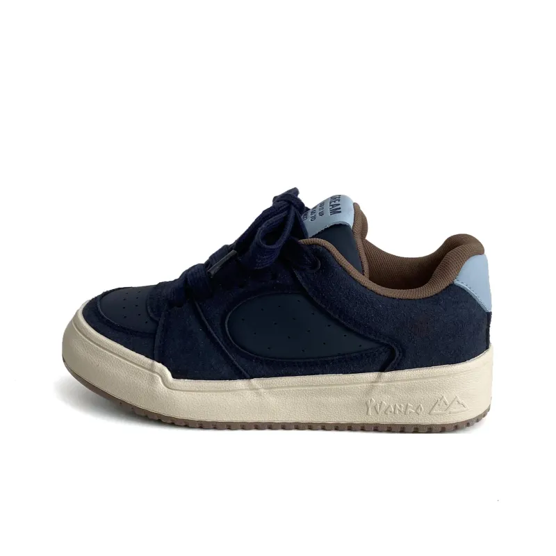 Lanza Anti Slip Wear Resistant Breathable Height Increasing Low Top Skateboard Shoes Women's-5