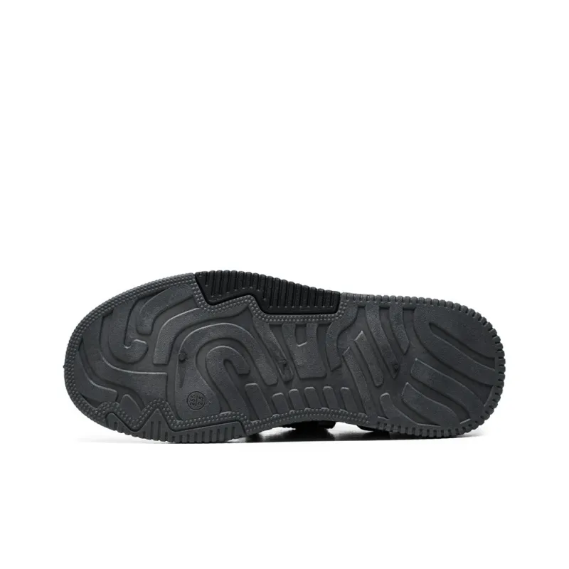 Warrior Coverage Abrasion Resistant Lightweight Slip Resistant Low Top Skateboard Shoes Men's Dark Gray-4