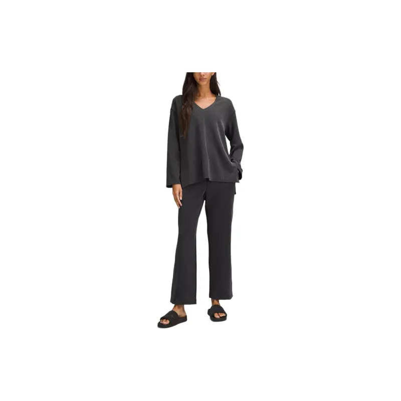 Lululemon SoftstremeRibbed Relaxed Long-Sleeve Knitwear Women's Brown-5