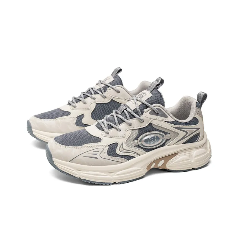 NFL Cushioning, Abrasion Resistant, Lightweight, And Breathable Low Top Casual Running Shoes Men's Gray-2