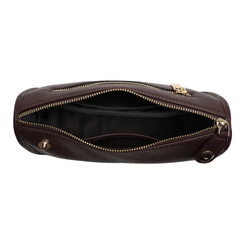 MILLIE'S Cow Leather Shoulder Bag, Crossbody Bag, Pillow Bag Regular Women's Coffee-3