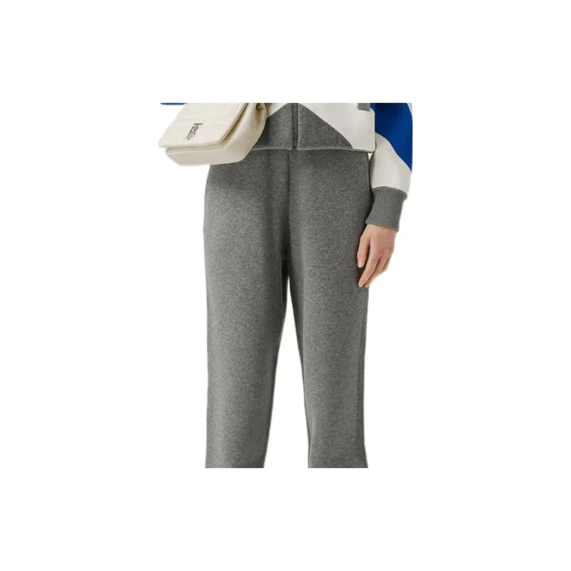 Burberry Knitted Sports Pants Women's Gray-3