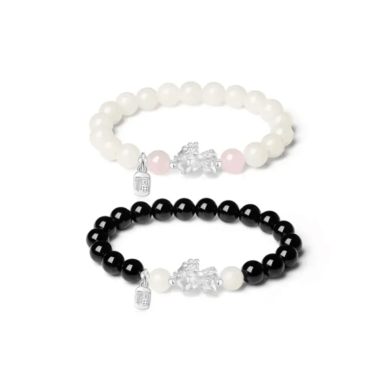 TUTAE White Jade Bodhi Bracelets Women's-9