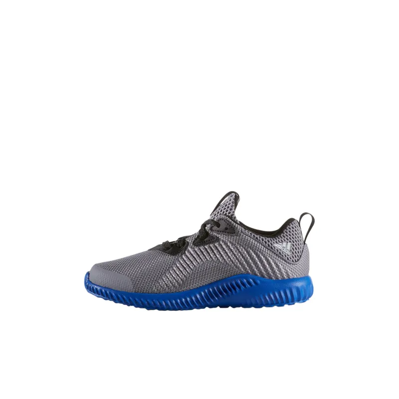 Adidas AlphaBounce Anti-Slip Wear-Resistant Low-Top Kids' Running Shoes Gray Blue Children Aged 3-7 Years Old-0