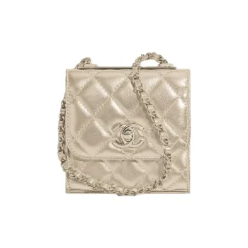 CHANEL Trendy CcWOC Metal Sheepskin Chain Bag, Shoulder Bag, Crossbody Bag Women's Gold