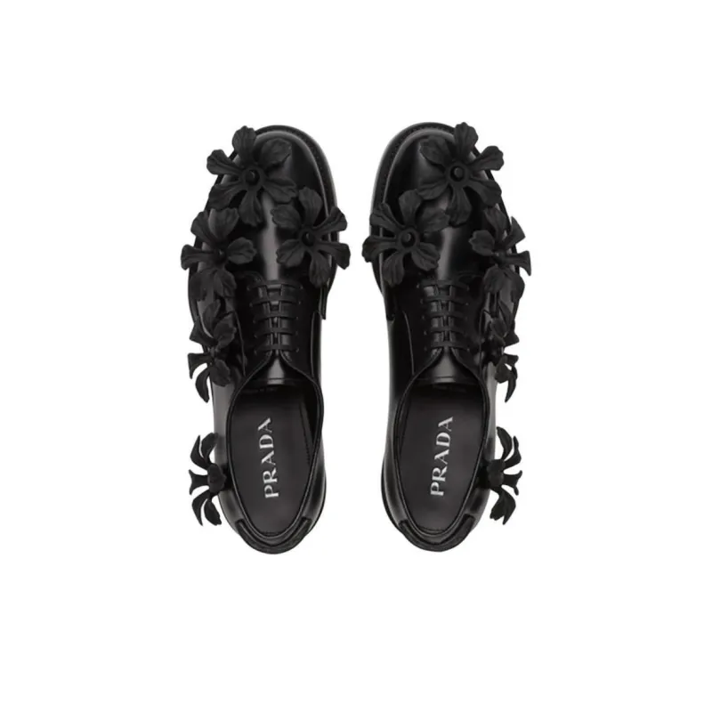 PRADA Dress Shoes Men Low Top Black-3