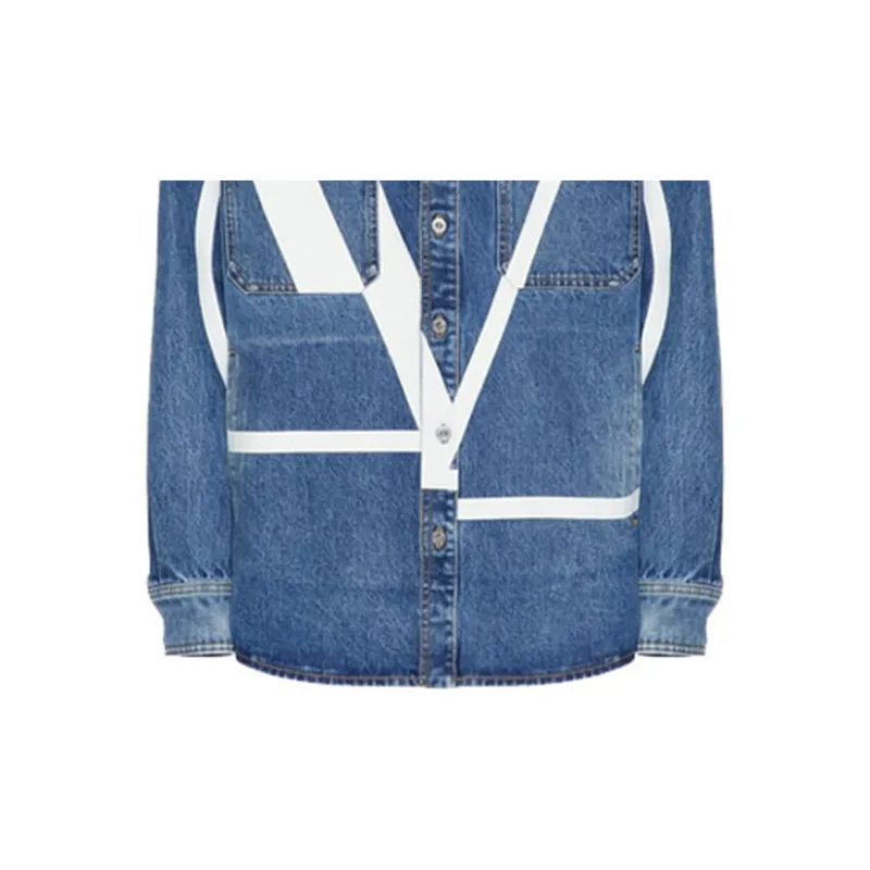 Valentino Shirt Men's Deep Navy Blue-4
