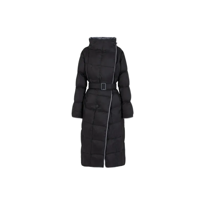 EMPORIO ARMANI Asv Water repellent Recycled nylon Reversible Long Down Jacket-1