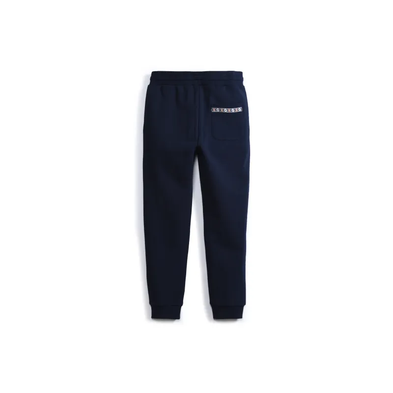 MCS Knitted Sports Pants Men's Navy Blue-1