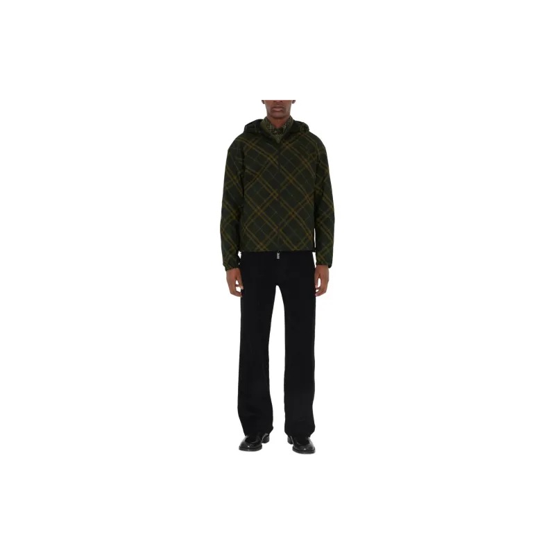 Burberry Checked Hooded Reversible Jacket-1