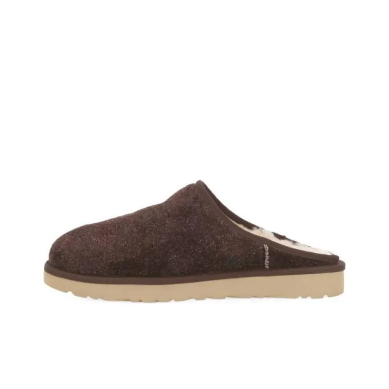 UGG Classic Slip On Shaggy Suede Slipper Burnt Cedar-0