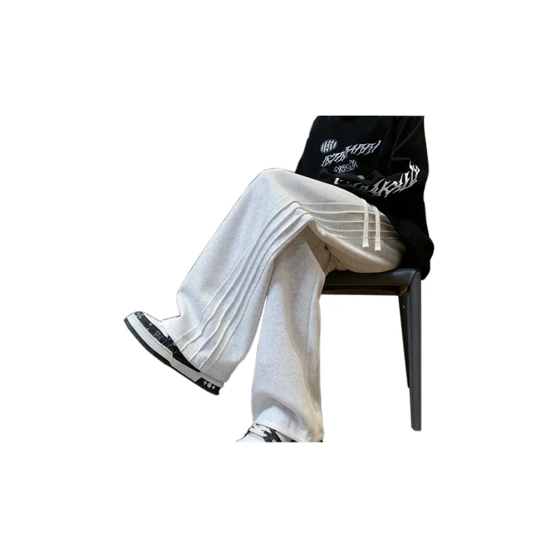 D&W Knitted Sports Pants Unisex Apricot-2