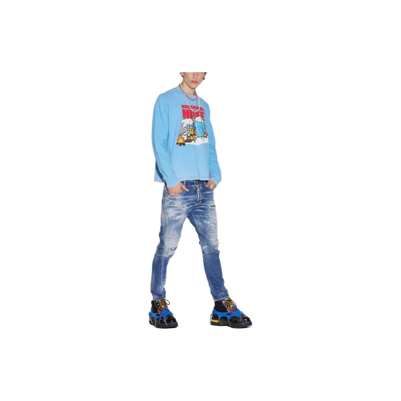 DSQUARED 2 Ripped Skinny Leg Jeans-3