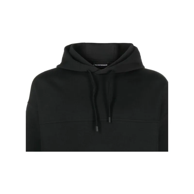 EMPORIO ARMANI Logo embroidered Cotton Hoodie-5