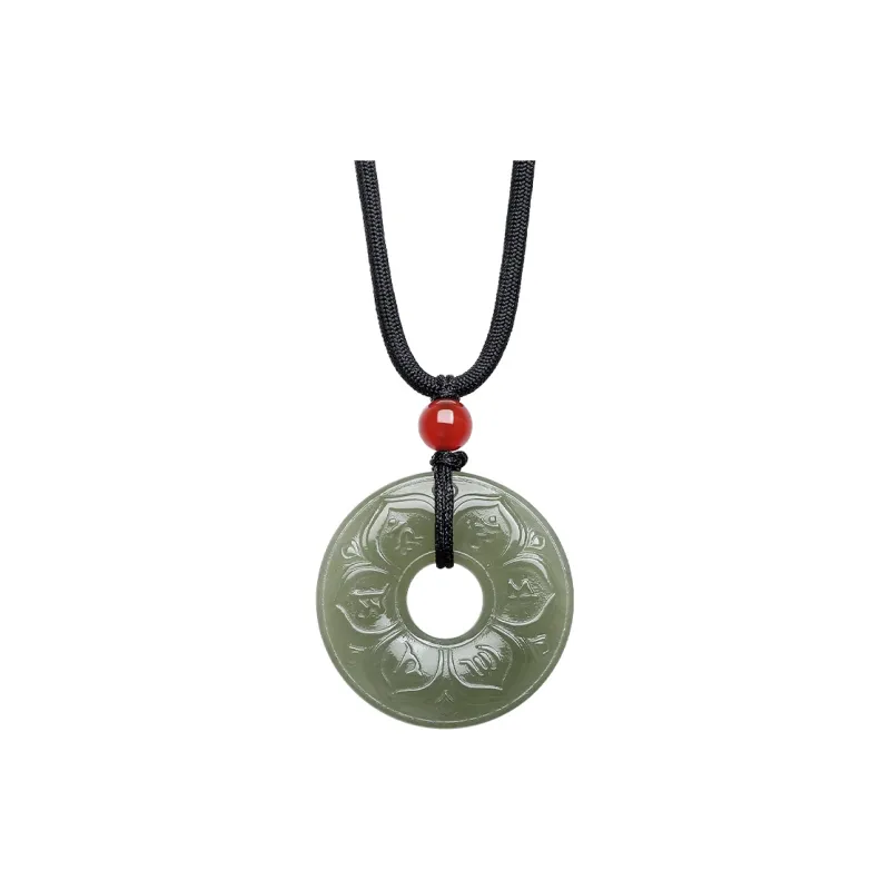 ZHOU LIU FU Hetian Jade Necklaces Green Jade Unisex-0