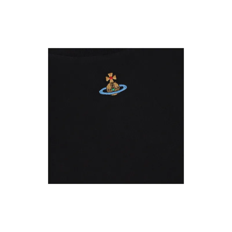 Vivienne Westwood Orb Logo Embroidered Crewneck T Shirt-6
