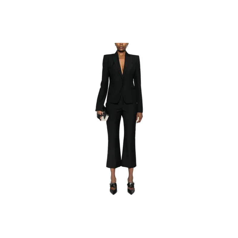 Alexander McQueen Logo charm Blazer-1