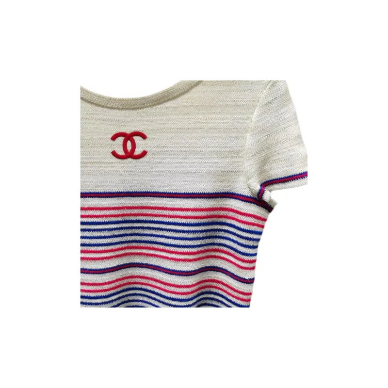 CHANEL T Shirts Women's White-1