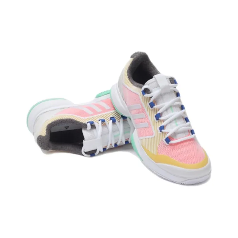 Adidas ASMC Anti-Slip Wear-Resistant Low-Top Tennis Shoes Women's White-2