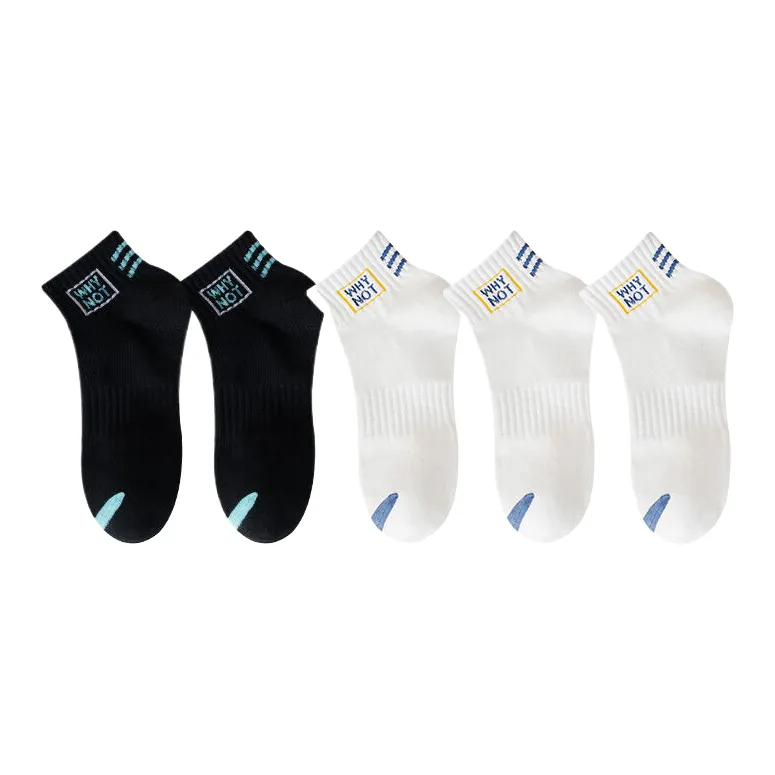 Lan Miao Ankle Socks Men's 5 Pack-7
