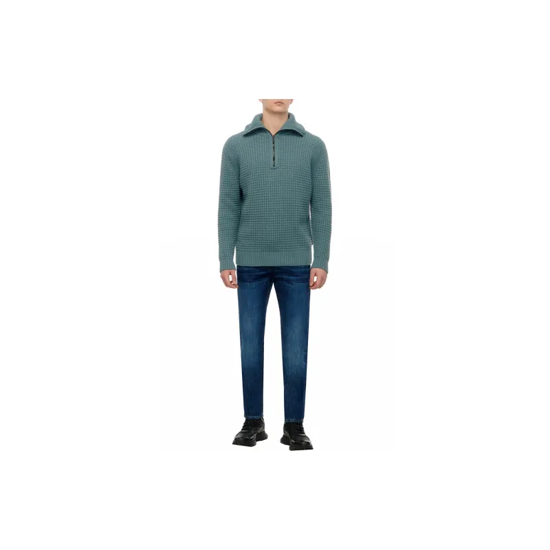 HUGO BOSS Orange Collection SS24 Sweater Men's Green-2