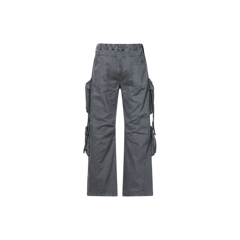 BOS BEAR Cargo Pants Unisex Gray-1