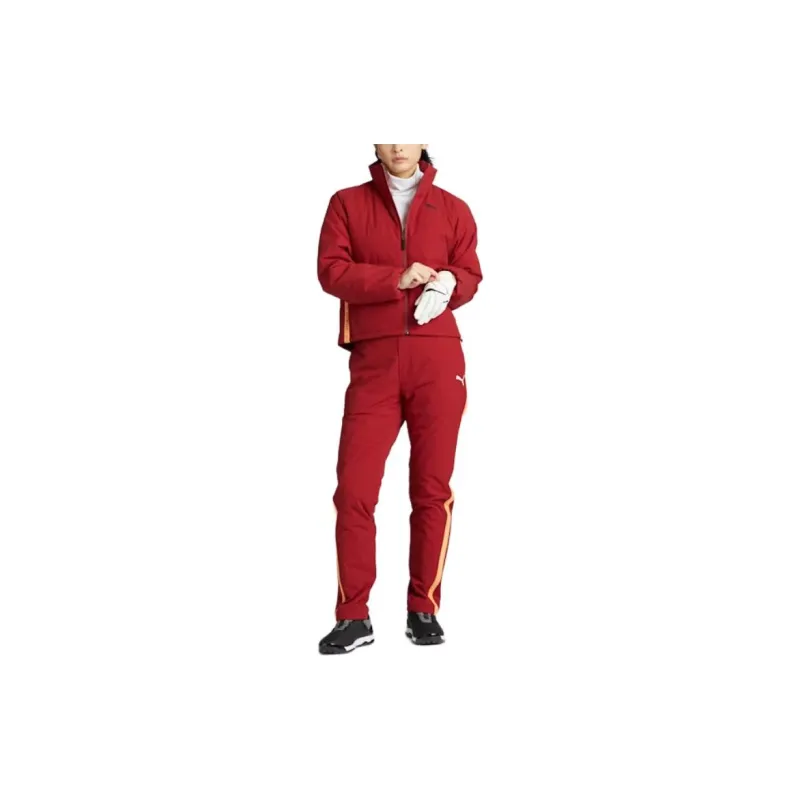 PUMA Golf PF Golf FW24 Puffer Jacket Women's Dark Red-4