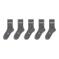 [Thermal Terry, Heat Retention and Temperature Lock]Dark Gray (5 Pack)