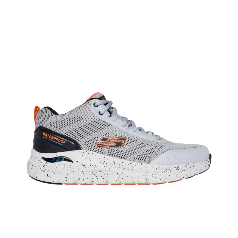 Skechers ARCH FIT 2.0 Anti-Slip And Wear-Resistant Support Mid-Top Casual Shoes Men's Gray-1