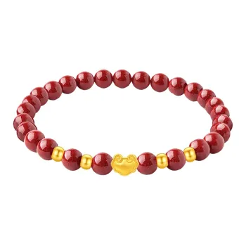 ZHOUBAIFU Gold Bracelet Unisex