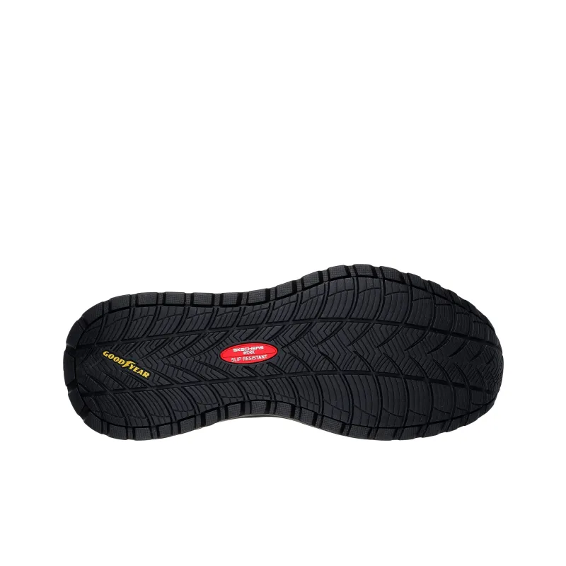 Skechers Work Anti-Slip Wear-Resistant Low-Top Casual Shoes Men's Black-4