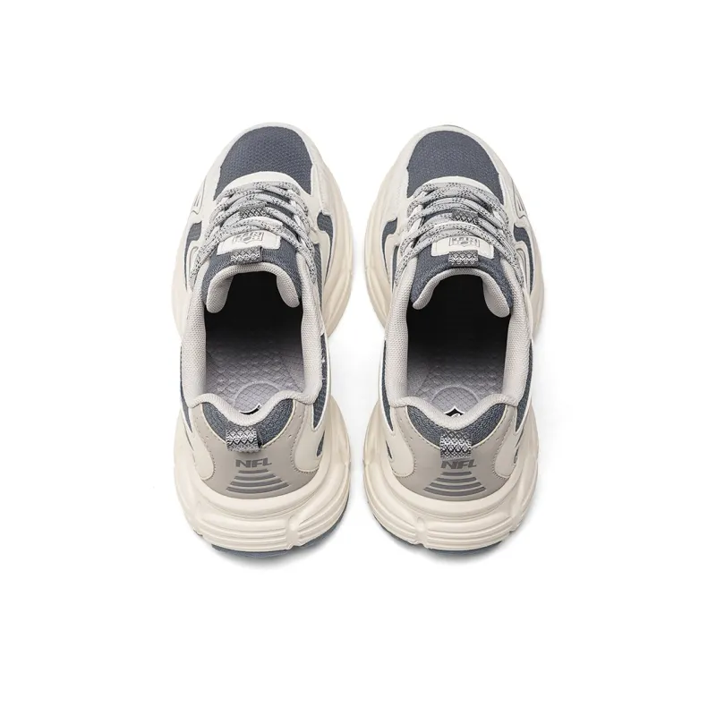 NFL Cushioning, Abrasion Resistant, Lightweight, And Breathable Low Top Casual Running Shoes Men's Gray-3
