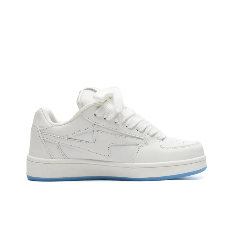 7 SEVFUN Low Top Skateboard Shoes Unisex Gradient White Blue Box Included-2