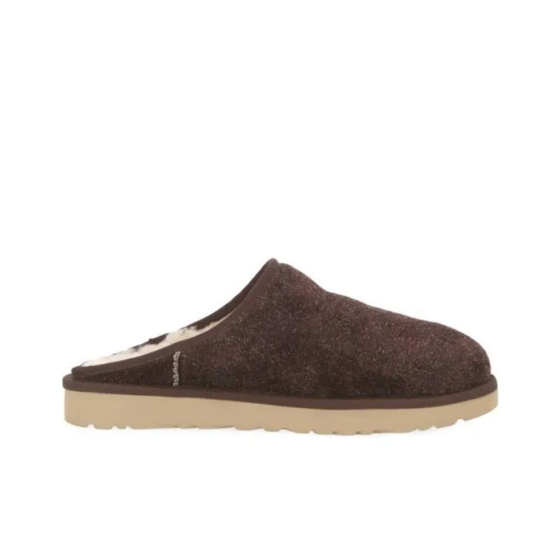 UGG Classic Slip On Shaggy Suede Slipper Burnt Cedar-1